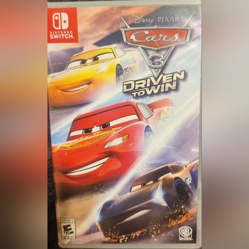 Nintendo Switch Cars 3 Driven to Win - Red, Yellow, Blue